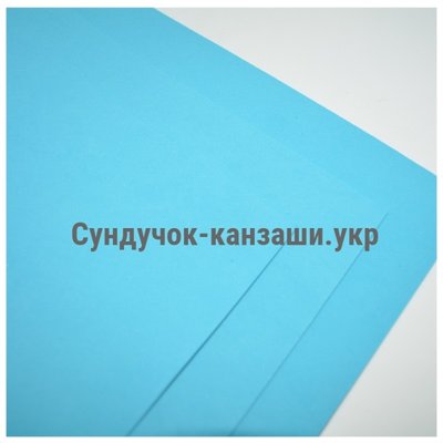 Фоамиран EVA 2 мм, размер 20*30 см, цвет -голубой, шт 013951 фото