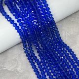 Бусины Кристалл - Rondelle, 8 мм, цвет Sapphire AB, 65-68 шт на нитке, 1 нить 016140 фото