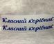ТермоНаклейка - "Классный Руководитель" (арт 018813), размер одной наклейки- 2*15,9 см, 1 пара
