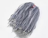 Шнурок на шию (органза), довжина 43 см, колір сірий, шт 014391 фото