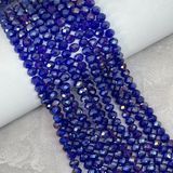 Бусины Кристалл - Rondelle, 8 мм, цвет Sapphire AB - темно-синий, 65-68 шт на нитке, 1 нить 016141 фото