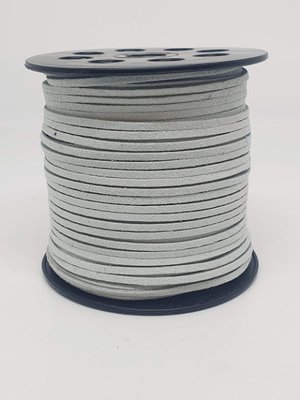 Замшевий шнур 3 мм, колір-блідо-сірий, метр 010145 фото