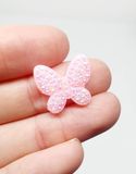 Пластиковий декор Метелик -16*15 мм, колір-рожевий, шт 010688 фото