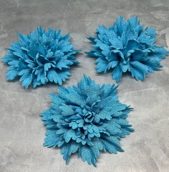 Цветок (острый лепесток), 8 см, голубой, шт 05323 фото