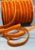 Бархатная (велюровая) лента 1 см, цвет оранжевый, 5 метров 010750 фото