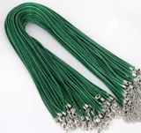 Шнурок для кулона, 42 см, зеленый, шт. 01817 фото