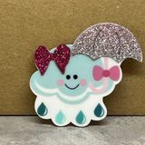 Серединка для бантиків - Хмаринка, 4,5 см, арт 015218, 1 шт 015218 фото