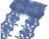 Мереживо -Квітка 11,5-12 см, колір-синій, відрізок 0,5 м 05605 фото