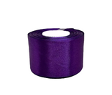 Атласная лента 5 см, цвет фиолетовый, 1 рулон (23 м) 016538 фото