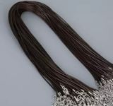 Шнурок для кулона, 42 см, коричневый, шт. 01816 фото