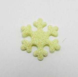 Аппликация Снежинка-желтая, 2,2 см, шт 05604 фото