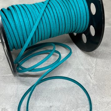 Замшевый шнур 3 мм, цвет-морская волна, метр 010144 фото