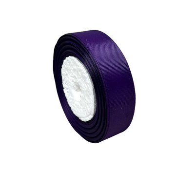 Репсова стрічка 2,5 см-ОПТ, колір -темно-фиолетовий, 23 метра 016508-О фото