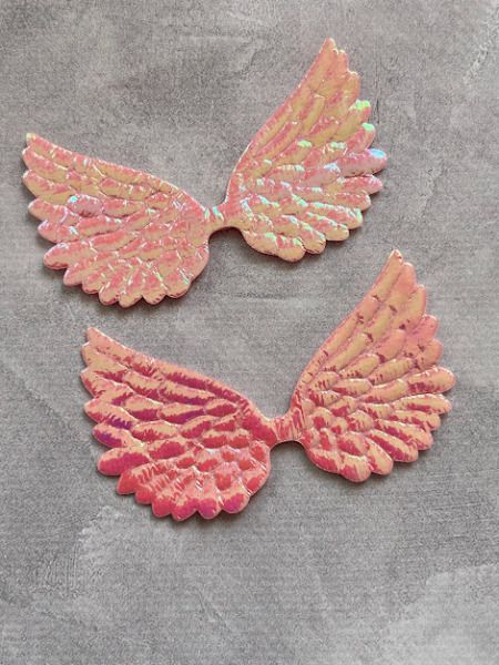 Патчи-Крылья\хамелеон, 4*7 см, цвет-розовый, шт. 013126 фото