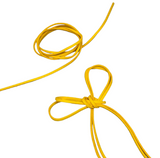 Замшевий шнурок (штучна замша), колір жовтий, ширина 3 мм * 1 метр 016286 фото