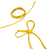 Замшевый шнурок (искусственная замша), цвет -желтый, ширина 3 мм*1 метр  016286 фото