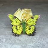 Декоративний метелик (аплікація метелик\ текстиль), розмір ~3,5 см, арт 016690, 1 шт 016690 фото
