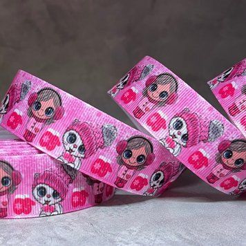 Репсова стрічка 2,5 см, серія Cute, арт 010204, 1 метр 010204 фото