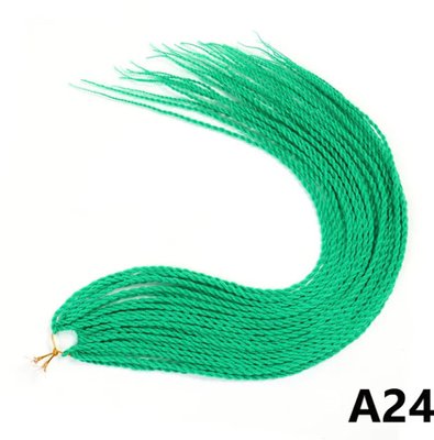 Сенегальские косички, длина 60 см, цвет-зеленый, 5 шт. 08645 фото