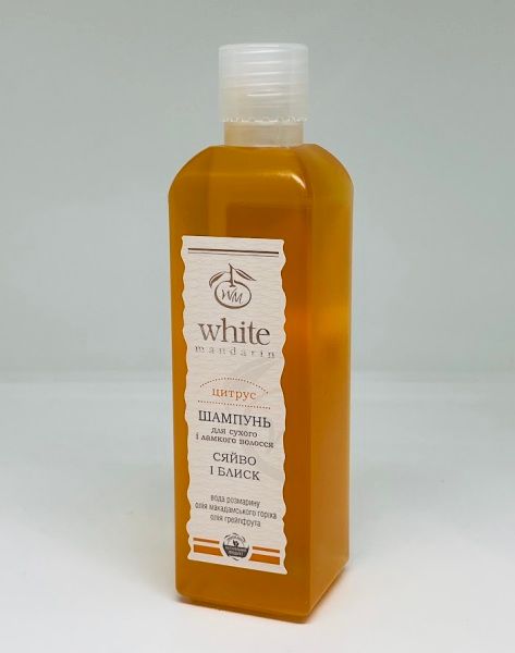 Бессульфатный шампунь для волос White Mandarin Цитрус- "Сяйво і блиск", 250 мл 014998 фото