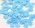Набір маленьких Квітів (міні) 2 см, тканина, колір блакитний, арт 014653, упаковка 20 шт 014653 фото