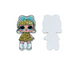 Серединка для бантиков, ЛОЛ G0 GO Gurl (декор-кожа) 4 см, шт 02766 фото 2