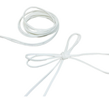 Замшевый шнурок (искусственная замша), цвет -белый, ширина 3 мм*1 метр  016288 фото