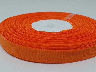 Репсовая лента 0,9 см, цвет оранжевый, Бобина 08215 фото