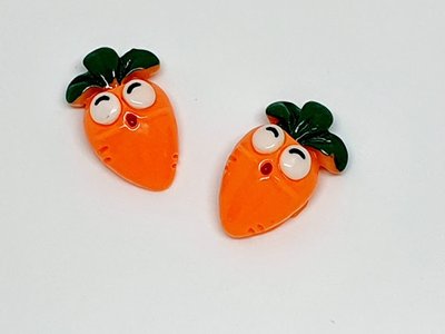 Середина для бантиков "Морковь", размер 2,8*1,8 см, шт 06866 фото