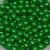 Бусины (пластиковые, круглые) размер Ø8 ММ, цвет зеленый, упаковка 98-100 шт 016477 фото