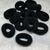 Набор махровых резинок для волос, 5,5 см (Калуш), цвет черный, упаковка 10 шт. 016647 фото