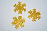 Заготівля з фоамірану Сніжинка-золото, 4,0 см, набір 4 шт. 05818 фото
