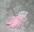 Листочки на проволоке, размер 5*3,7 см, цвет-розовый, уп 10 шт. 014909 фото